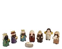 Decoris Ensemble de crèche 3.3x3x5.7 multi