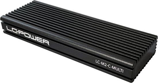 LC Power LC-M2-C-MULTI - SSD Enclosure - USB 3.2 Gen 1 - Black