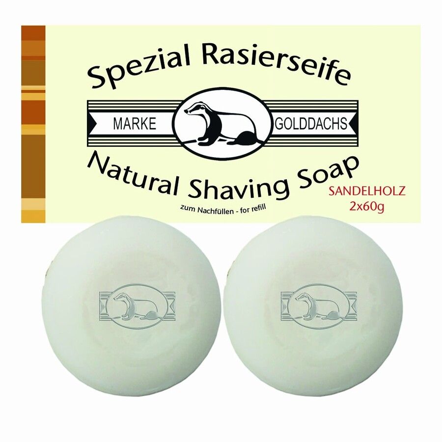 Golddachs Scheerzeep Sandelhout 60 g - Heren