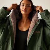 Regatta Waterdichte Omkleedjas Groen Lange Mouw Rits Polyester Volwassenen S/M