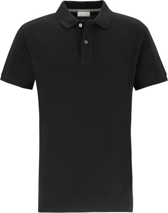 Profuomo Piqué Poloshirt Zwart - Maat L - Heren