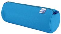 Oxford - Pennenetui groot rond groot kangoeroezak kinderen met elastiek 22 cm turquoise