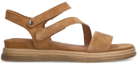 No Stress - Dames - Zwarte leren sandalen - Maat 40