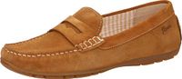 Sioux Carmona-700 Dames Slipper Cognac Suède
