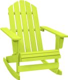 vidaXL Adirondack Schommelstoel Massief Vurenhout Groen