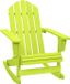 vidaXL Adirondack Schommelstoel Massief Vurenhout Groen