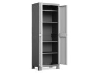 KiS-KiS Kis Logico Opbergkast hoog - 65x182x45 cm - Grijs/Zwart