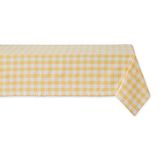 DII 70" Round Cotton Tablecloth Red & White Check - Perfect for Fall