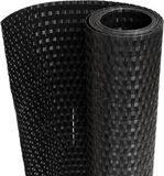 vidaXL Balkonscherm 500x100 cm poly rattan zwart