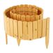 Merkloos / Sans marque Relaxdays bloembedrand, flexibel, 200 cm lang, 30 cm zichtbaar, hout, lichtbruin