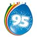 Folat 95 jaar Ballonnen feest decoratie - 8x - verjaardag versiering - kleurenmix - 30 cm