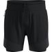 Odlo X-Alp Trail 6in 2in1 Hardloopshorts Heren-zwart, Maat XXL