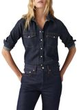 Levi's Iconic Western Linen+ Denim Shirt Taille: XS | Manches longues Outlet | Femme | Bleu
