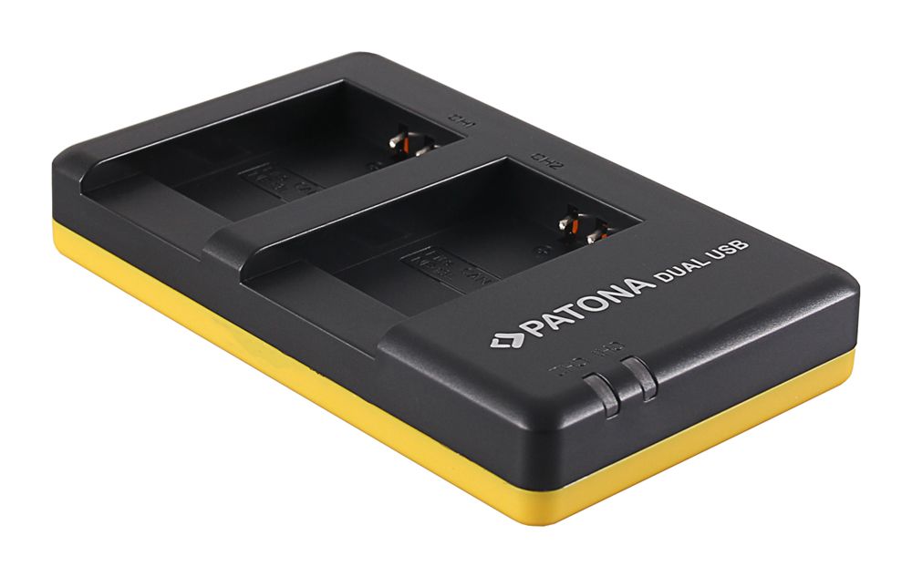Patona 1917 - Batterij-oplader - Zwart, Geel