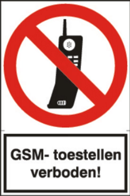 Artelli Sticker Gsm-toestellen verboden Prijs per stuk