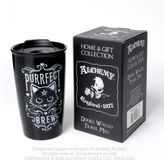 Alchemy England Purrfect Brew Mok zwart-wit Keramiek