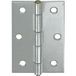 Vormann Charnière en acier avec tige laiton libre rectangulaire, 63 x 42 mm