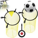 But de football Mini But de football net - 45 x 60 cm - 3 pièces - Pliable pour l'entraînement en extérieur