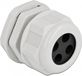 Delock The Launch Distribution Kabelwartel PG29 voor ronde kabel met vier kabelinvoer grijs 2 stuks