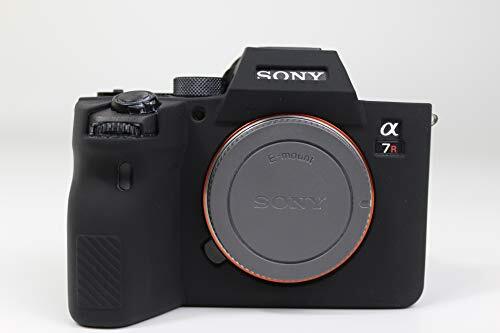 Zakao A7R IV hoesje, zachte siliconen tas lichtgewicht slanke huid rubberen beschermende digitale camera hoesje cover voor Sony Alpha A7R IV, Zwart