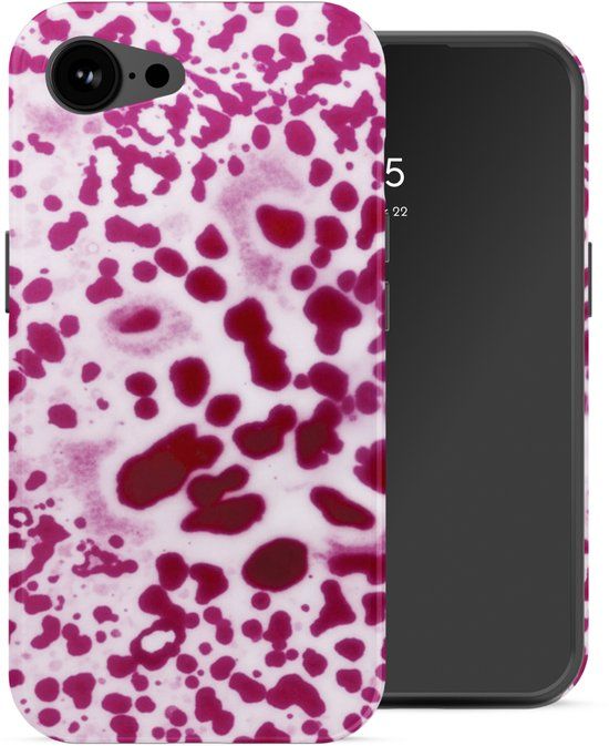 Selencia Hoesje - Geschikt voor Apple iPhone 17e / 16e - Backcover geschikt voor MagSafe - Cosmic Orchid