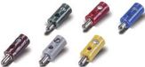 Merkloos Modelspoor stekker 2.6 mm 100 stuk(s) Met dwarsgat Geel
