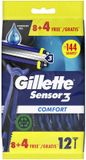 Gillette Sensor3 Comfort Wegwerpmesjes 8+4 stuks