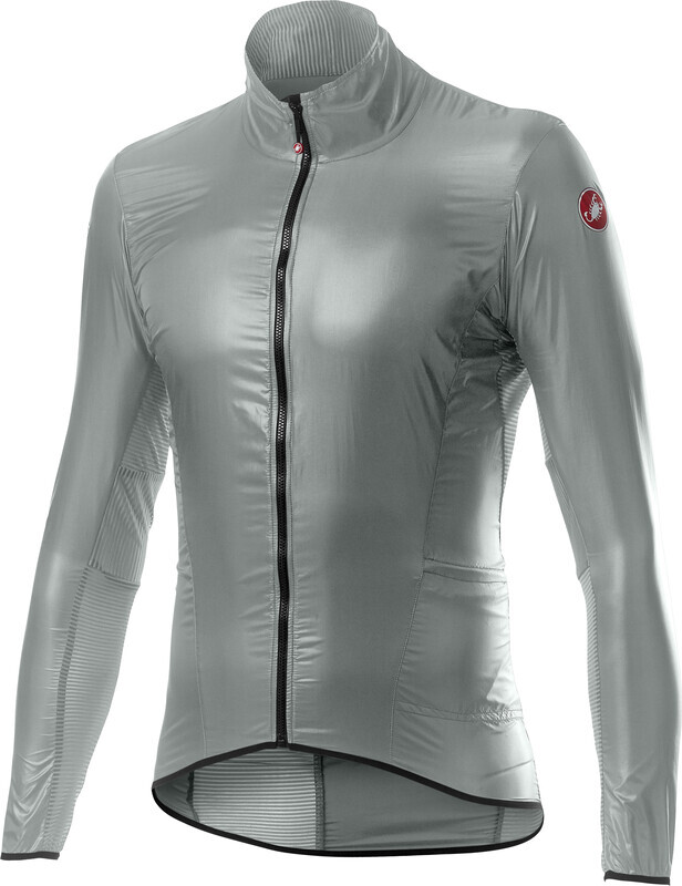 Castelli Aria Shell Jas Heren, silver/gray