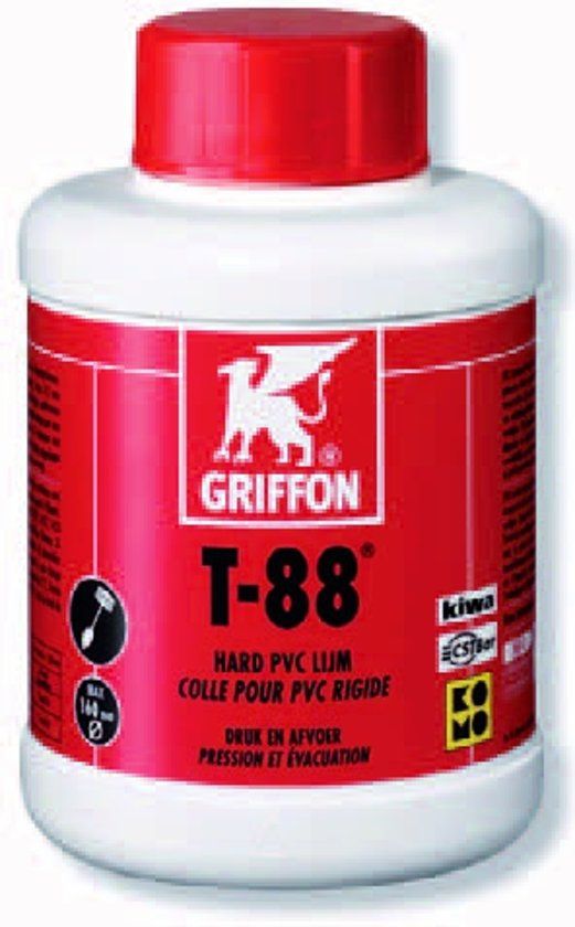 Griffon T-88 PVC-lijm 500ml - Universeellijm voor Kunststof - Watervast