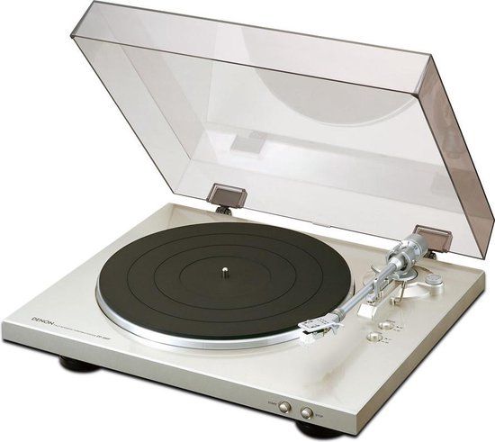 Denon DP-300F - Zilveren Volautomatische Platenspeler met Riem Aandrijving