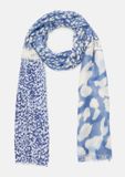 s.Oliver Sjaal Dames Polyester Donkerblauw Panterprint