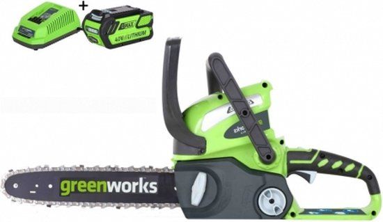 GREENWORKS 40V accu kettingzaag + 4Ah accu