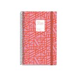 Miquelrius Baden Agenda 2026, A6+ (117 x 182 mm), dagplanner, hardcover, spiraal, elastische sluiting, 80 g/m² papier, CAT-EN-PT, Baden
