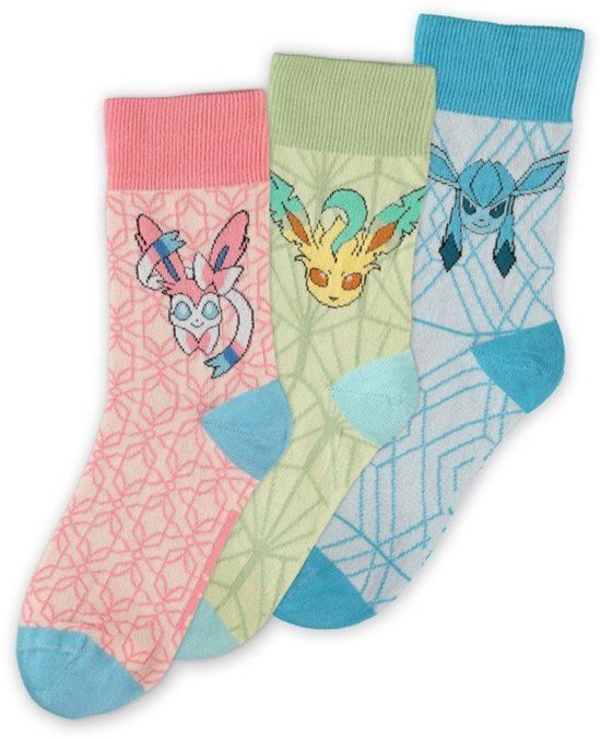 Pokémon Eevee Evolution Dames Sokken - meerkleurig - EU 39-42