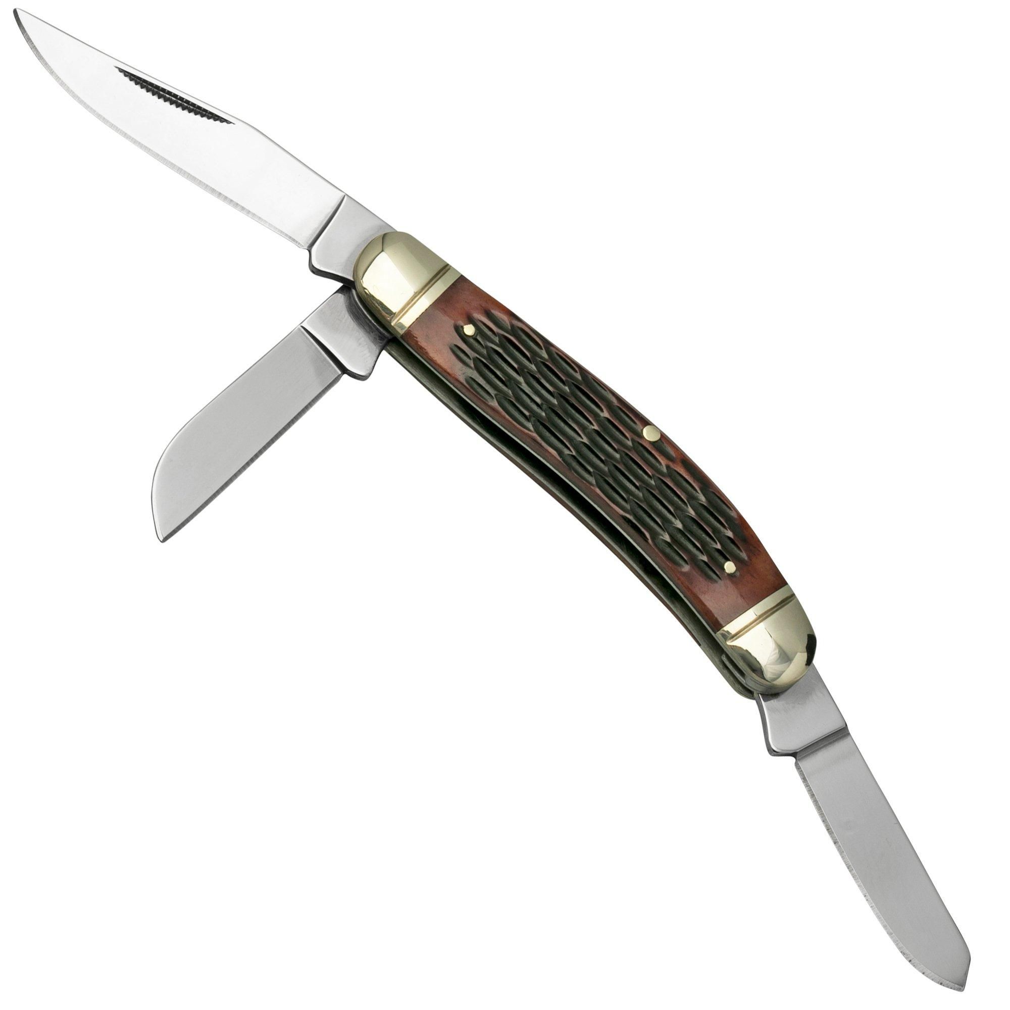 Cold Steel Gentleman's Stockman FL-GSTKM-J - Jigged Brown Bone - Zakmes