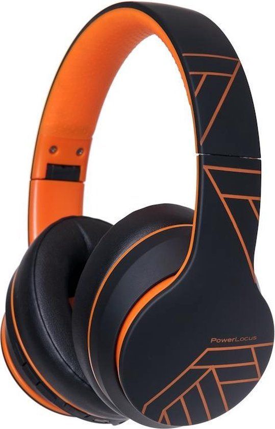 PowerLocus P6 - Draadloze Over-Ear Hoofdtelefoon - Bluetooth - Oranje