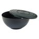 Homéa Slakom, rond, kunststof, met deksel, 5,5 l, D28 x 13,3 cm, antraciet