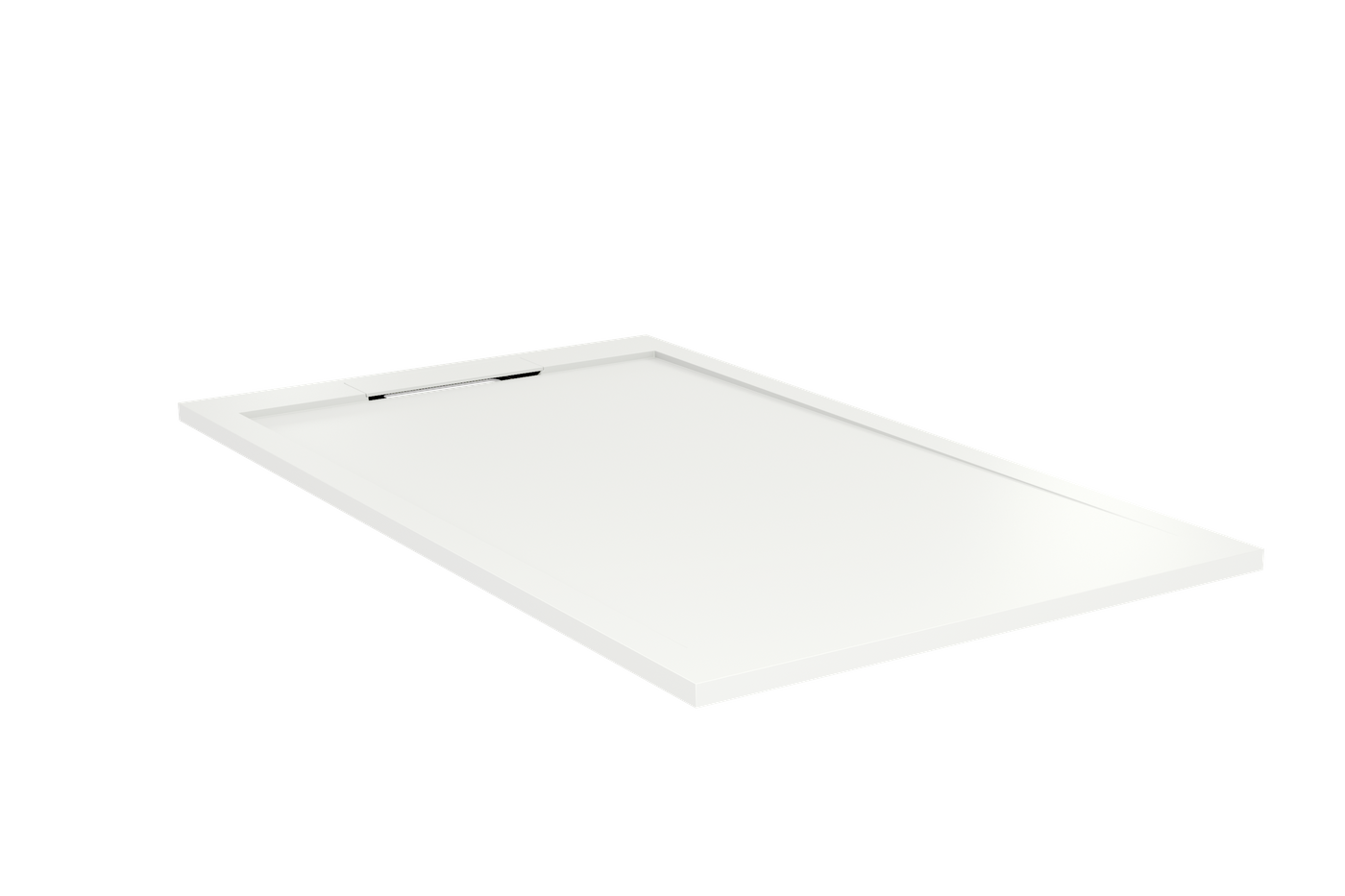 Balmani Andes douchebak 140x80cm solid surface mat wit