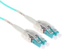 ACT 0,5 meter Multimode 50/125 OM3 Polarity Twist patchkabel met LC connectoren