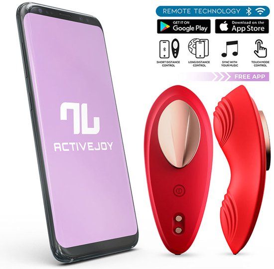 Intoyou Panty Vibrator met App Rood