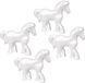Rayher hobby materialen Rayher hobby Piepschuim vormen en figuren - 4x - paardje - wit - 15 cm
