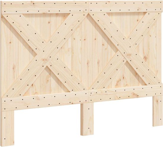 vidaXL Hoofdbord 140x104 cm massief grenenhout
