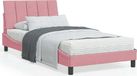 Maison Exclusive - Lit avec matelas « Hanko » rose 100 x 200 cm, velours