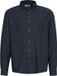 Solid Pete Overhemd Lange Mouw Katoen Slim Fit Mannen L Insignia Blue Melange