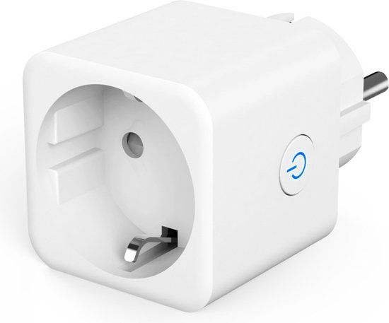 Rextech Tuya Slimme Stekker - Enkel - Smart Plug met Energiemeting - Smart Life App - Wit