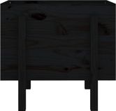 vidaXL Plantenbak 62x50x57 cm massief grenenhout zwart