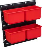 Toolbrothers RHINO Containerset Nr. 1 Werkplaatswand met 4 containers