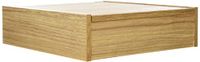 Albert de Thiers Bestekhouder met 4 compartimenten - Huisset tot 48 stuks - Licht eikeneffect, 27,5 x 26 x 7 cm