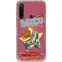Xiaomi Redmi Note 8T Retro disco bedrukt siliconen hoesje