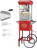 VEVOR Popcornmachine met Trolley 850W 8oz Rood